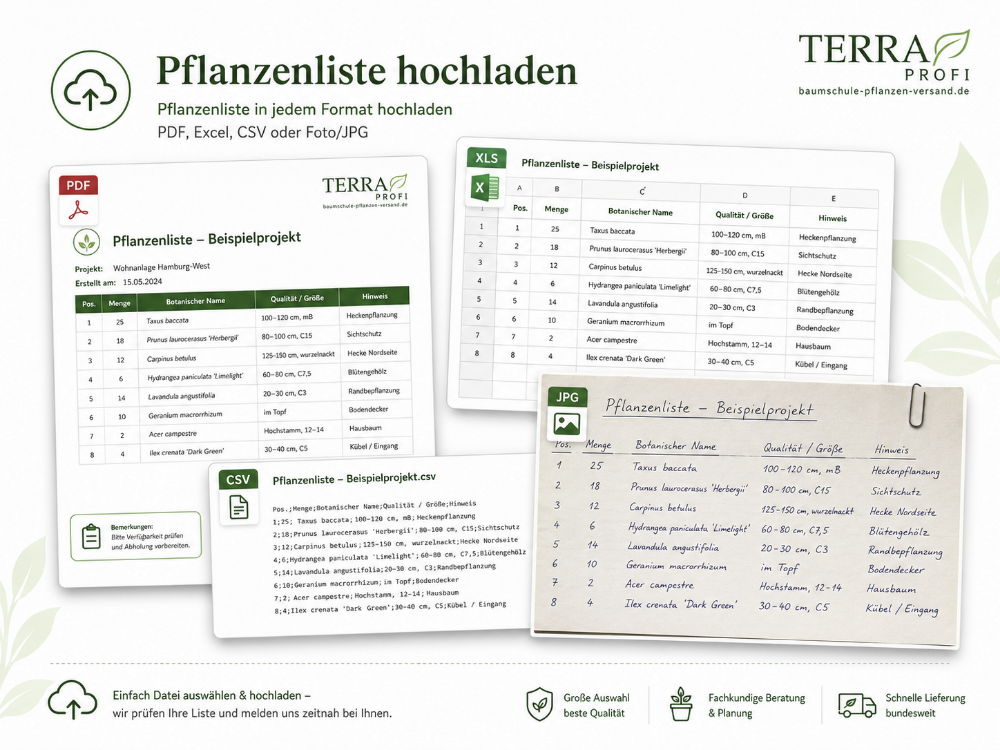 Pflanzenliste